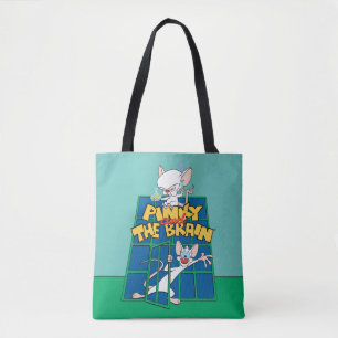 Animaniacs   Pinky and The Brain Cage Graphic Tote Bag