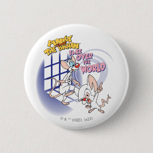 Animaniacs Take Over The World Graphic 6 Cm Round Badge