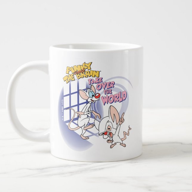 Animaniacs | Take Over The World Graphic Large Coffee Mug (Left)