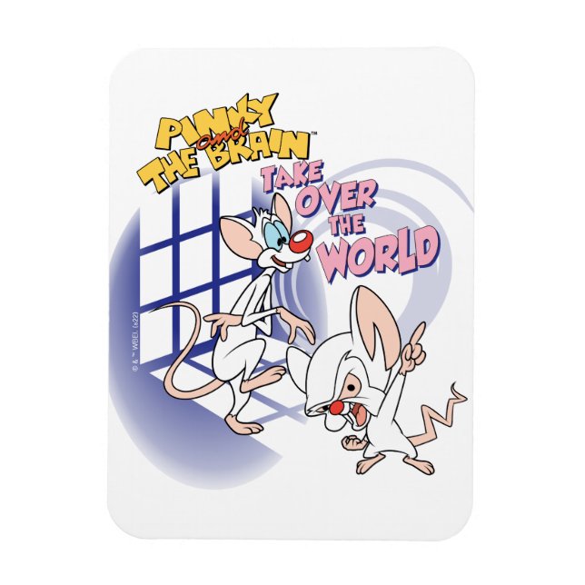 Animaniacs | Take Over The World Graphic Magnet (Vertical)