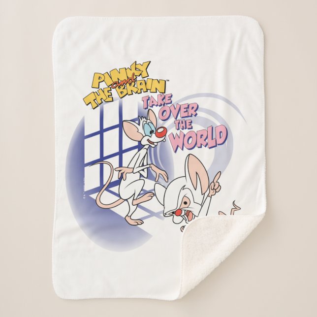 Animaniacs | Take Over The World Graphic Sherpa Blanket (Front)