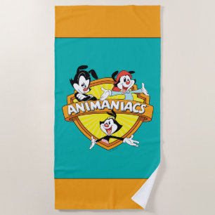 Animaniacs   Warner Brothers & Sister WB Shield Beach Towel