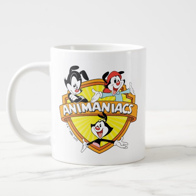 Animaniacs | Warner Brothers & Sister WB Shield Large Coffee Mug (Left)