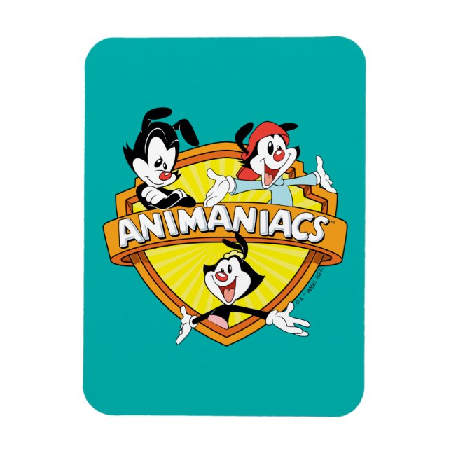 Animaniacs | Warner Brothers & Sister WB Shield Magnet (Vertical)