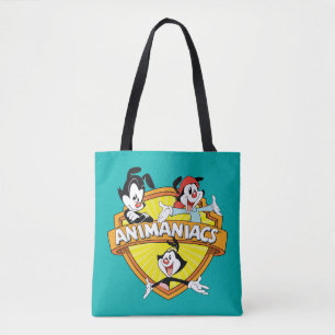 Animaniacs   Warner Brothers & Sister WB Shield Tote Bag