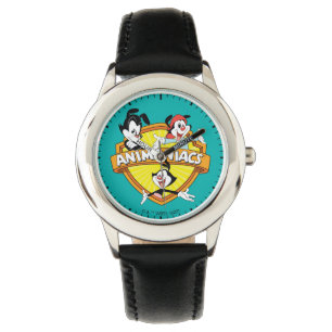 Animaniacs Warner Brothers & Sister WB Shield Watch