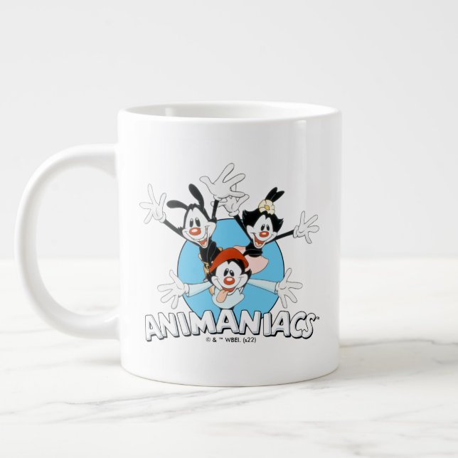 Animaniacs | Warner Siblings Arms Wide Graphic Large Coffee Mug (Left)