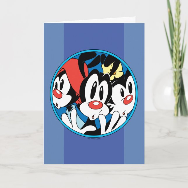 Animaniacs | Warner Siblings Circle Graphic Card (Front)