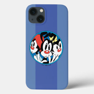 Animaniacs   Warner Siblings Circle Graphic iPhone 13 Case