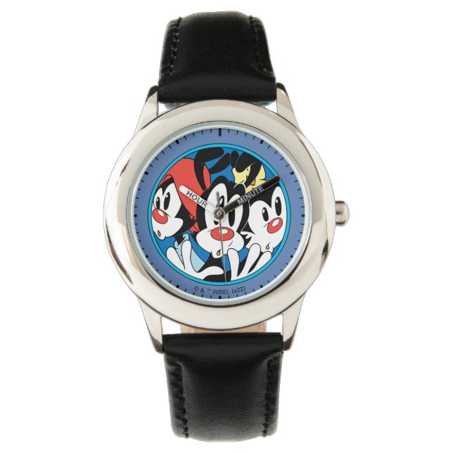 Animaniacs | Warner Siblings Circle Graphic Watch (Front)