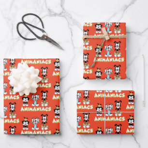 Animaniacs   Warner Siblings "No Evil" Graphic Wrapping Paper Sheet