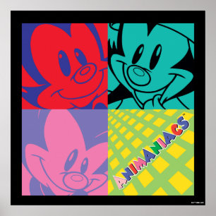Animaniacs   Warner Siblings Pop Art Graphic Poster