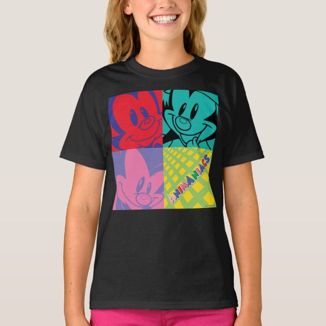 Animaniacs | Warner Siblings Pop Art Graphic T-Shirt (Front)
