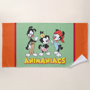 Animaniacs   Yakko, Dot, and Wakko Standing Beach Towel