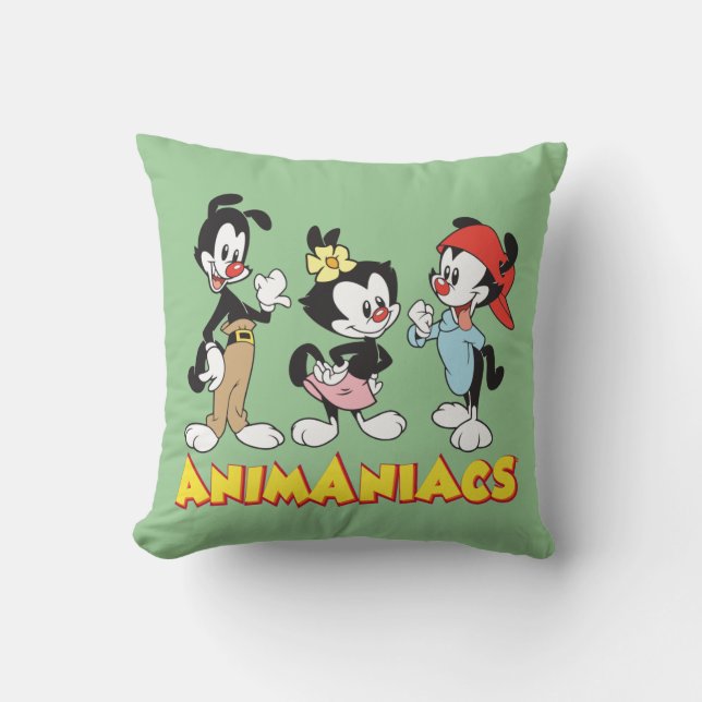 Animaniacs | Yakko, Dot, and Wakko Standing Cushion (Front)