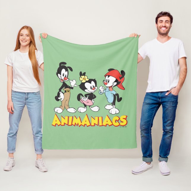 Animaniacs | Yakko, Dot, and Wakko Standing Fleece Blanket (In Situ)