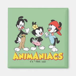 Animaniacs Yakko, Dot, and Wakko Standing Magnet