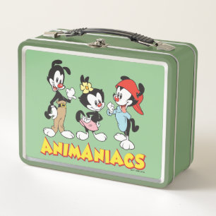 Animaniacs   Yakko, Dot, and Wakko Standing Metal Lunch Box