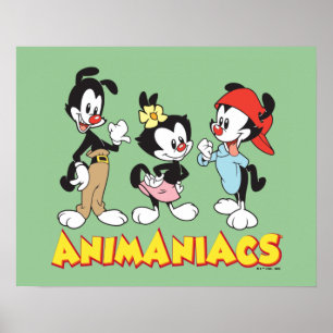 Animaniacs Yakko, Dot, and Wakko Standing Poster