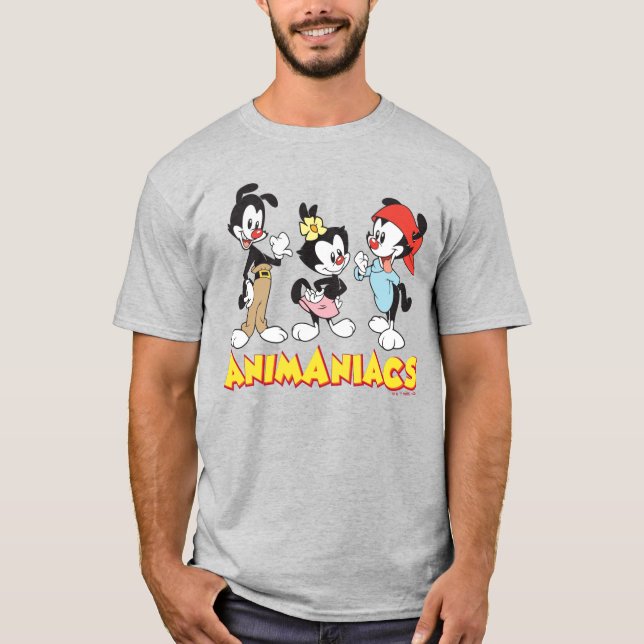 Animaniacs | Yakko, Dot, and Wakko Standing T-Shirt (Front)
