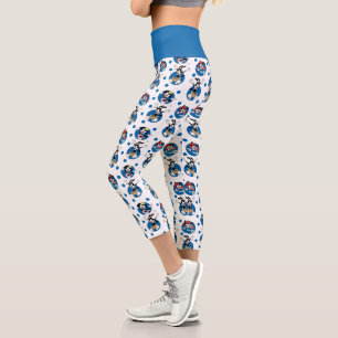 Animaniacs   Yakko, Wakko, & Dot Circle Pattern Capri Leggings