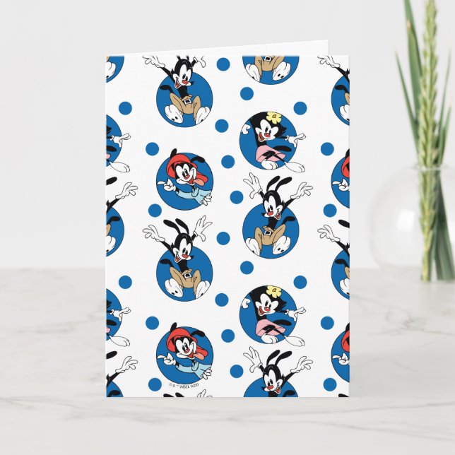 Animaniacs | Yakko, Wakko, & Dot Circle Pattern Card (Front)