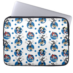 Animaniacs Yakko, Wakko, & Dot Circle Pattern Laptop Sleeve