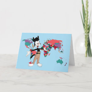 Animaniacs   Yakko's World Map Graphic Card