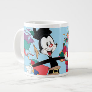 Animaniacs   Yakko's World Map Graphic Large Coffee Mug
