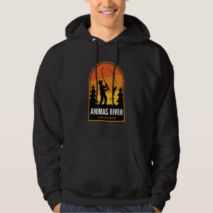 Animas River Colorado Fishing Hoodie