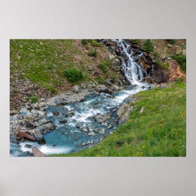 Animas River In The Mountains Poster (Front)