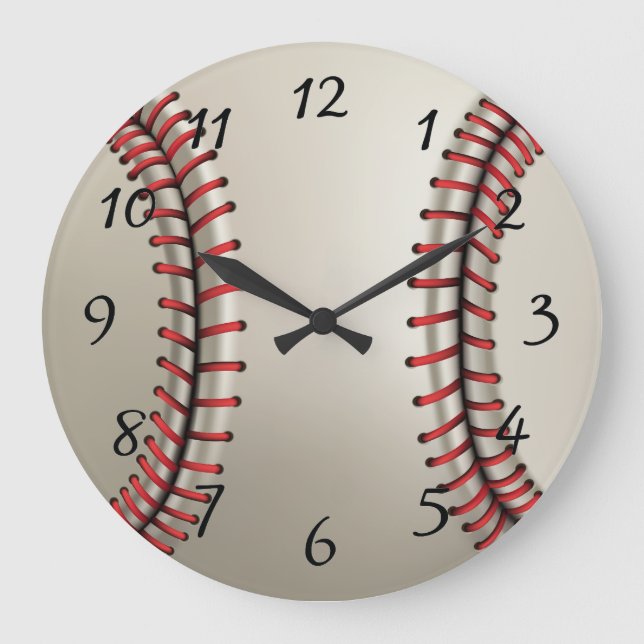 Animated Baseball round clock (Front)