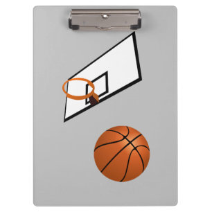 Animated Basketball and hoop Clipboard
