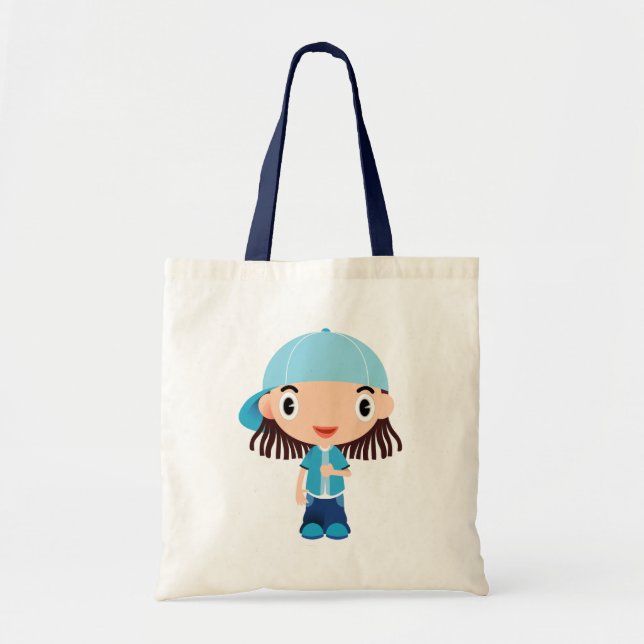 Animated Boy Tote Bag (Front)