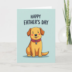 Animated Canine Fathers Day Card
