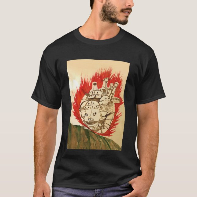 Animated Castle - Fanart / Basic ghibli T-Shirt (Front)