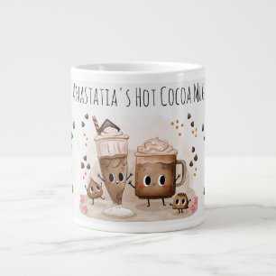 Animated Cocoa Companions Bring Joy to the Season Large Coffee Mug
