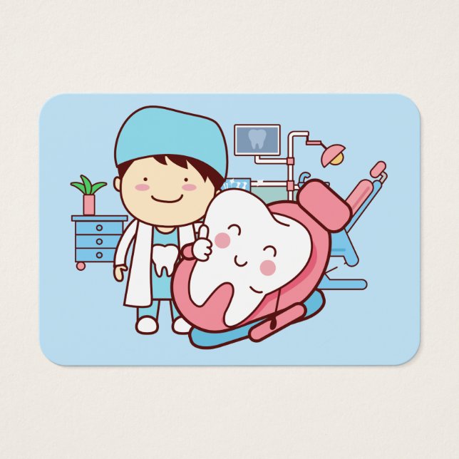 Animated dentist with tooth (Front)