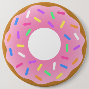 Animated Donuts 6 Cm Round Badge