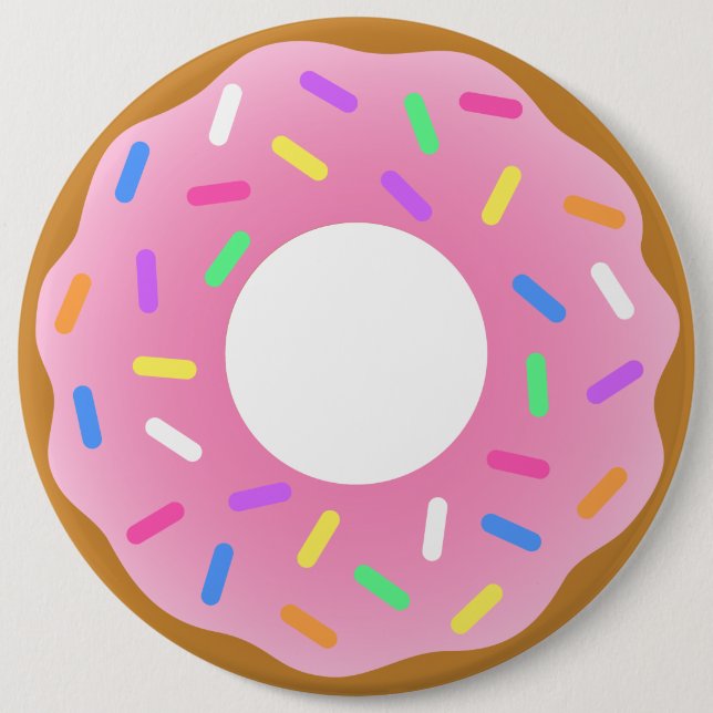 Animated Doughnuts 6 Cm Round Badge (Front)
