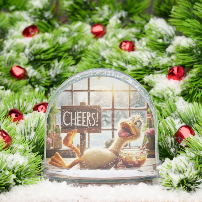 ANIMATED DRUNK DRUCK SNOW GLOBE (Christmas)