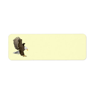 Animated Eagle Return Address Label