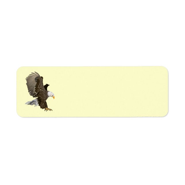 Animated Eagle Return Address Label (Front)