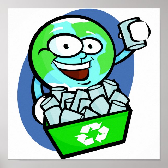 Animated earth recycling poster (Front)