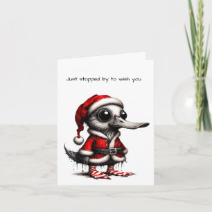 Animated Gothic Duck Christmas Card