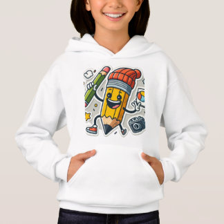 Animated Pencil Character - Playful Art