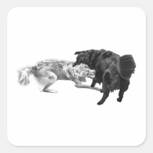 Animated Pugs, Shaded Sticker