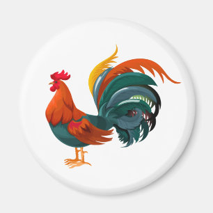 Animated Rooster Magnet