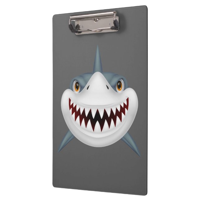 Animated scary shark face clipboard (Left)