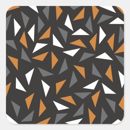 Animated triangles square sticker